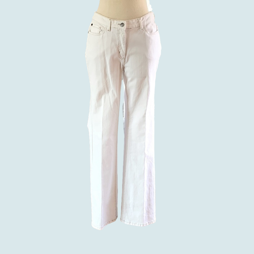 Boden 8L white straight leg jeans